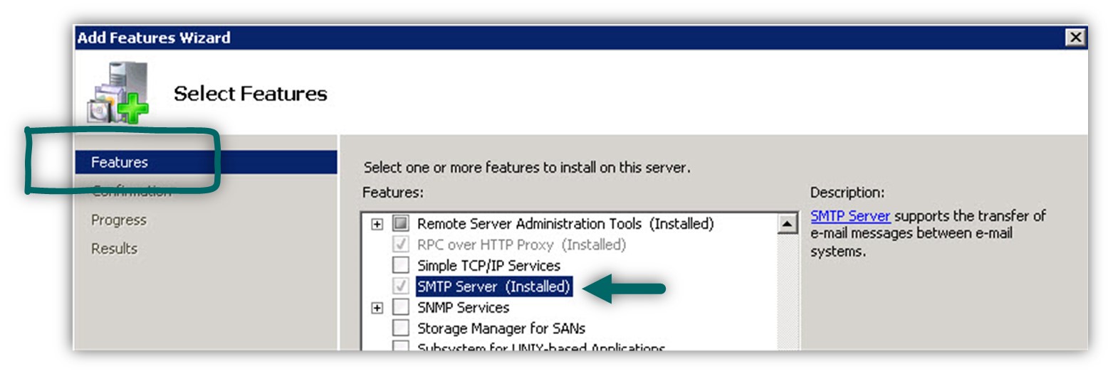 Installing IIS SMTP server -01