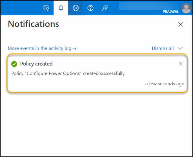 Configure Power Options using Intune Policy Notifications